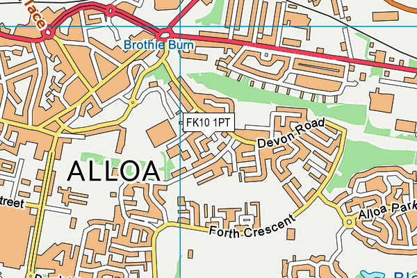 FK10 1PT map - OS VectorMap District (Ordnance Survey)