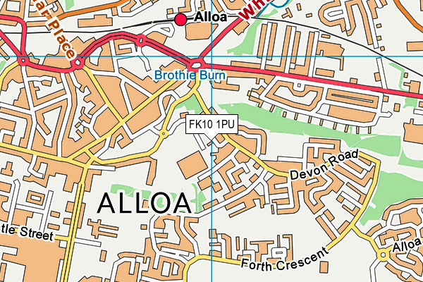 FK10 1PU map - OS VectorMap District (Ordnance Survey)