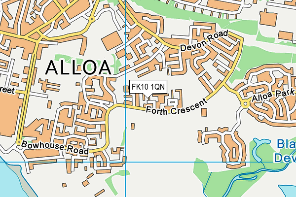 FK10 1QN map - OS VectorMap District (Ordnance Survey)