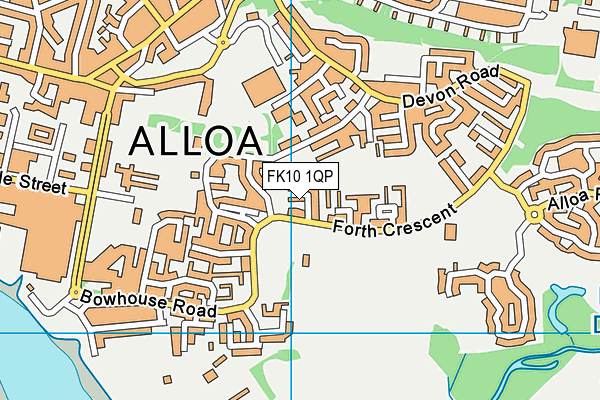 FK10 1QP map - OS VectorMap District (Ordnance Survey)