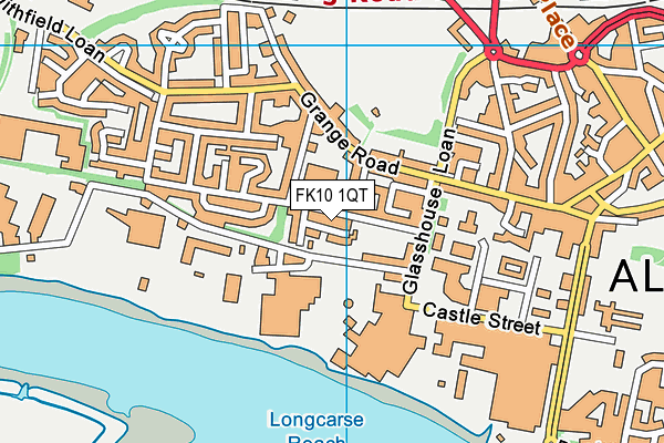 FK10 1QT map - OS VectorMap District (Ordnance Survey)