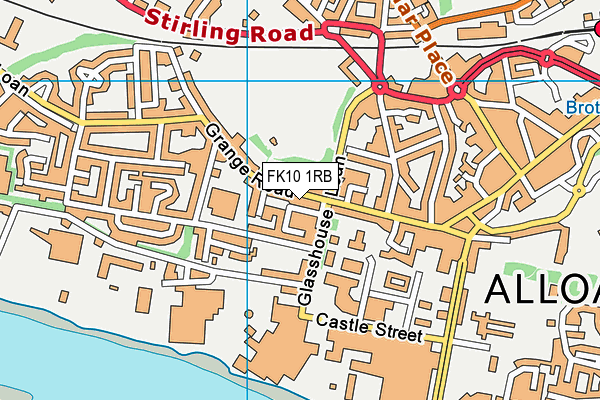 FK10 1RB map - OS VectorMap District (Ordnance Survey)