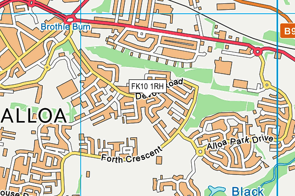 FK10 1RH map - OS VectorMap District (Ordnance Survey)