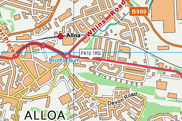 FK10 1RS map - OS VectorMap District (Ordnance Survey)