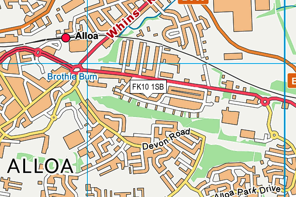 FK10 1SB map - OS VectorMap District (Ordnance Survey)