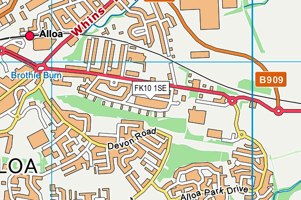 FK10 1SE map - OS VectorMap District (Ordnance Survey)