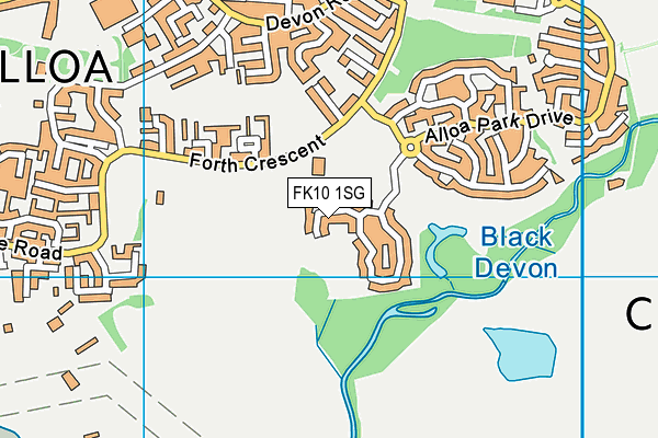 FK10 1SG map - OS VectorMap District (Ordnance Survey)