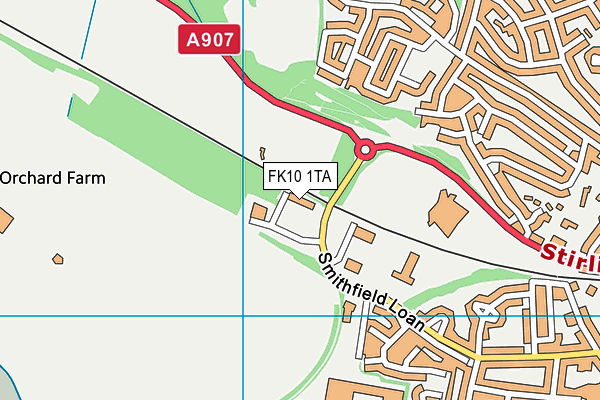 FK10 1TA map - OS VectorMap District (Ordnance Survey)