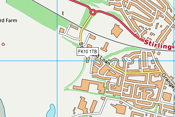 FK10 1TB map - OS VectorMap District (Ordnance Survey)