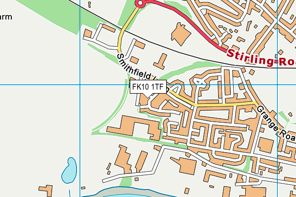 FK10 1TF map - OS VectorMap District (Ordnance Survey)