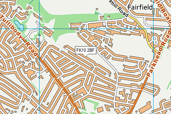 FK10 2BF map - OS VectorMap District (Ordnance Survey)
