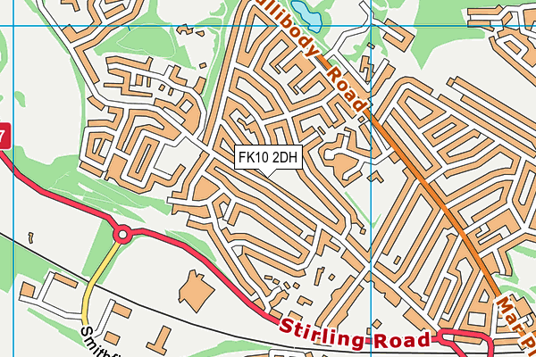 FK10 2DH map - OS VectorMap District (Ordnance Survey)