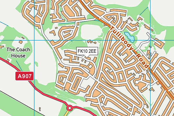 FK10 2EE map - OS VectorMap District (Ordnance Survey)