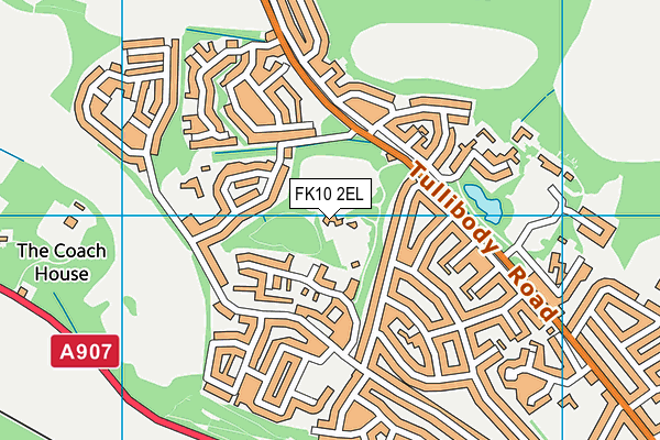 FK10 2EL map - OS VectorMap District (Ordnance Survey)