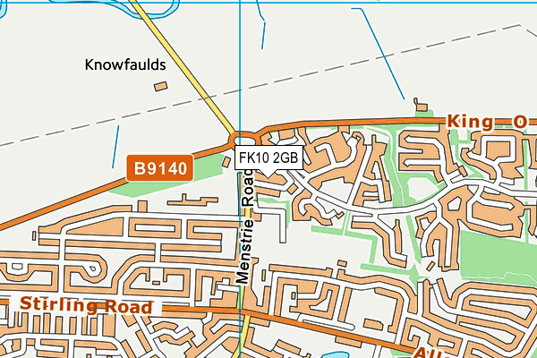 FK10 2GB map - OS VectorMap District (Ordnance Survey)