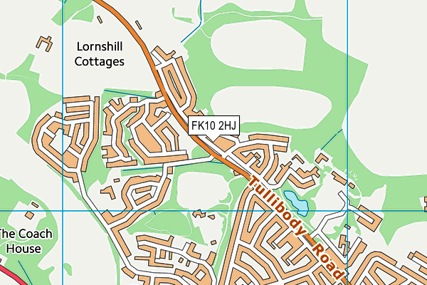 FK10 2HJ map - OS VectorMap District (Ordnance Survey)