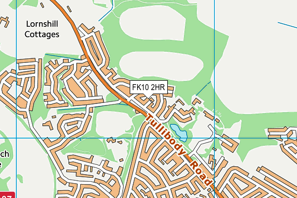 FK10 2HR map - OS VectorMap District (Ordnance Survey)