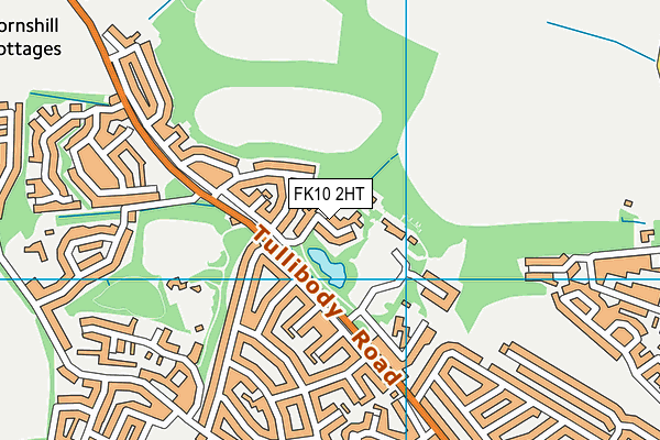 FK10 2HT map - OS VectorMap District (Ordnance Survey)