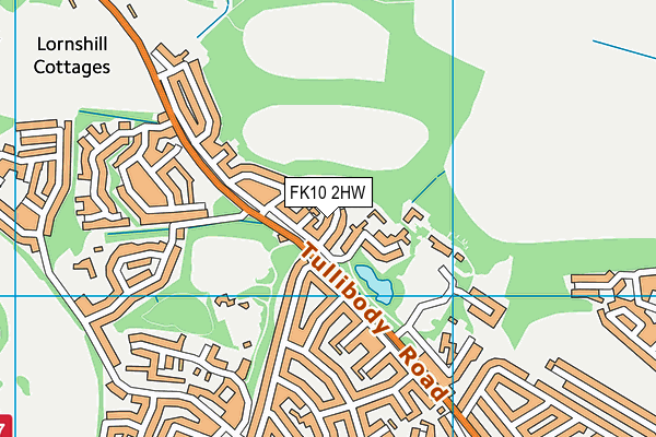 FK10 2HW map - OS VectorMap District (Ordnance Survey)