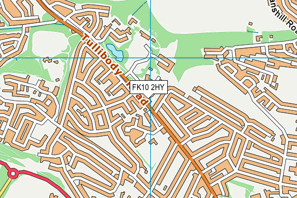 FK10 2HY map - OS VectorMap District (Ordnance Survey)