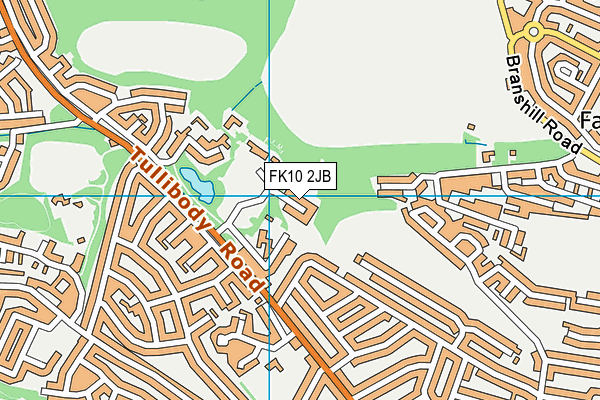 FK10 2JB map - OS VectorMap District (Ordnance Survey)