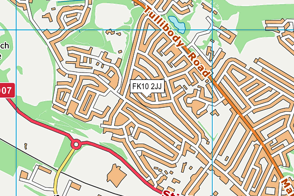 FK10 2JJ map - OS VectorMap District (Ordnance Survey)