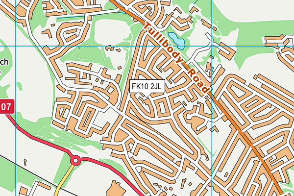 FK10 2JL map - OS VectorMap District (Ordnance Survey)