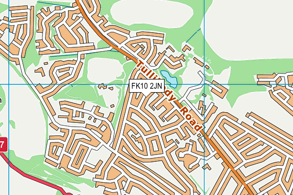 FK10 2JN map - OS VectorMap District (Ordnance Survey)