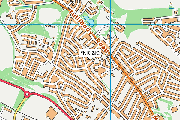 FK10 2JQ map - OS VectorMap District (Ordnance Survey)