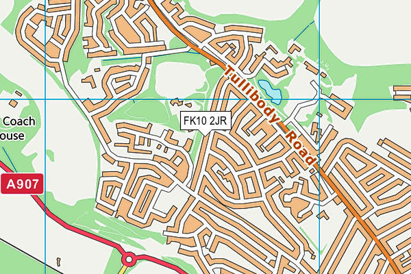 FK10 2JR map - OS VectorMap District (Ordnance Survey)