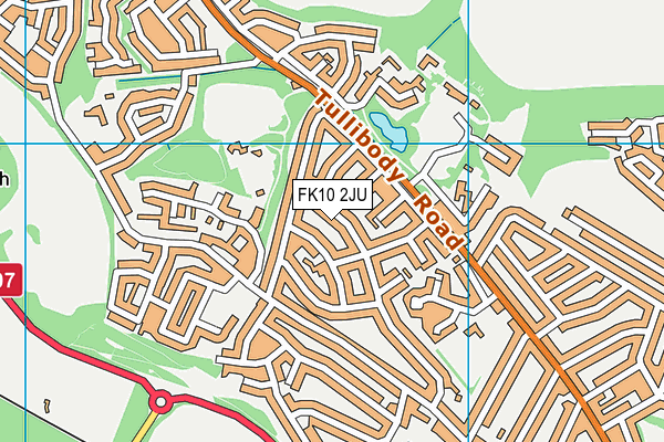 FK10 2JU map - OS VectorMap District (Ordnance Survey)