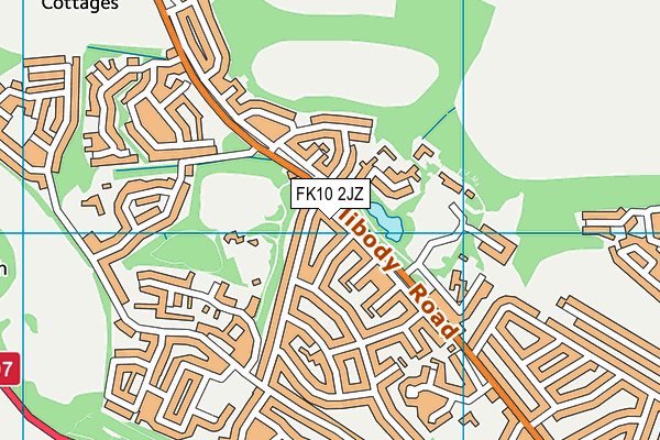 FK10 2JZ map - OS VectorMap District (Ordnance Survey)