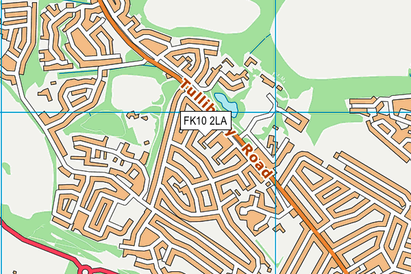 FK10 2LA map - OS VectorMap District (Ordnance Survey)