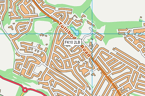 FK10 2LB map - OS VectorMap District (Ordnance Survey)