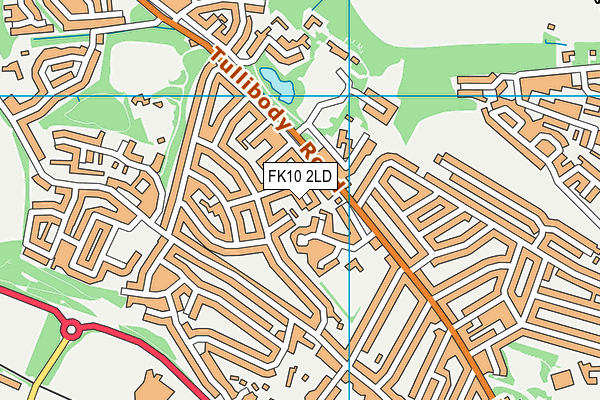 FK10 2LD map - OS VectorMap District (Ordnance Survey)