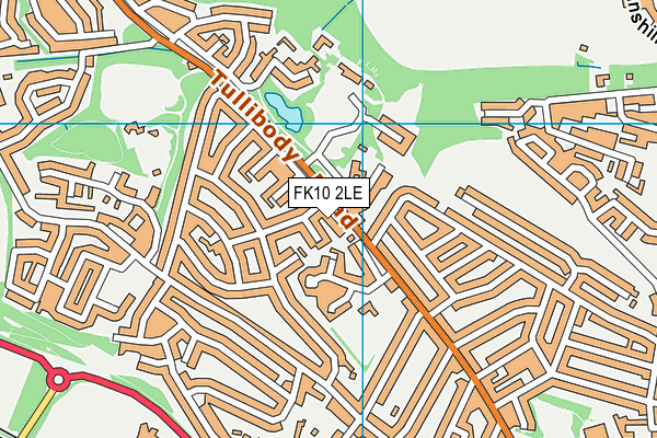 FK10 2LE map - OS VectorMap District (Ordnance Survey)