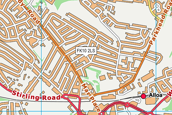 FK10 2LS map - OS VectorMap District (Ordnance Survey)