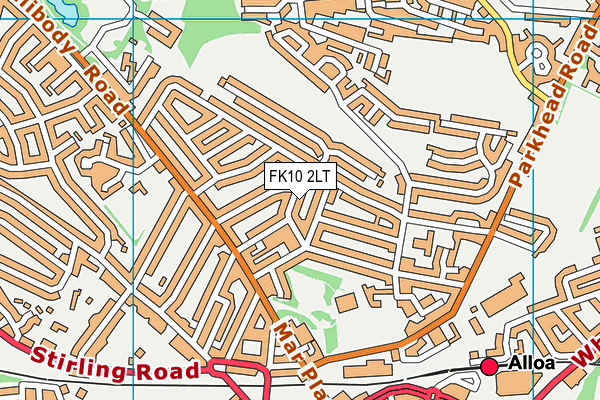 FK10 2LT map - OS VectorMap District (Ordnance Survey)