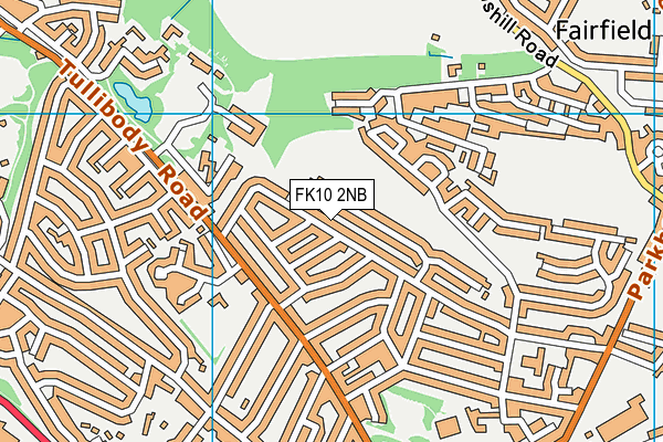 FK10 2NB map - OS VectorMap District (Ordnance Survey)