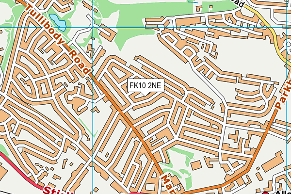 FK10 2NE map - OS VectorMap District (Ordnance Survey)