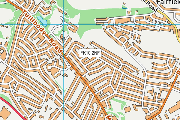FK10 2NF map - OS VectorMap District (Ordnance Survey)