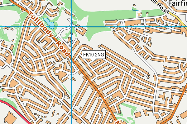FK10 2NG map - OS VectorMap District (Ordnance Survey)