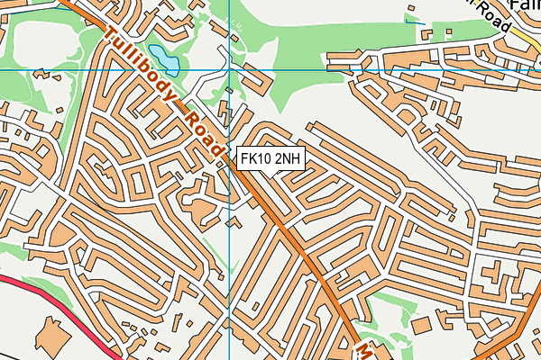 FK10 2NH map - OS VectorMap District (Ordnance Survey)