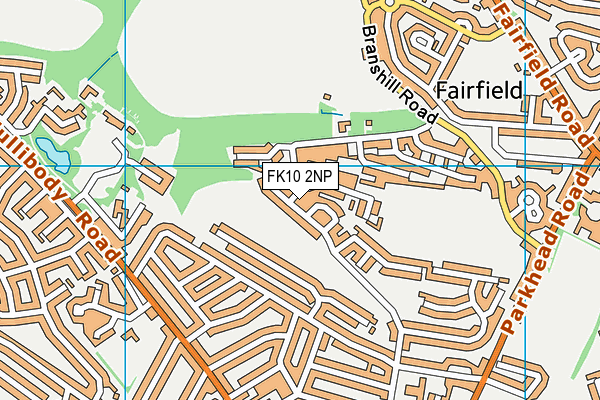 FK10 2NP map - OS VectorMap District (Ordnance Survey)