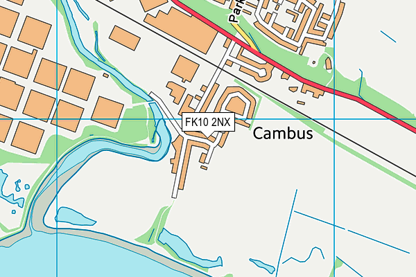 FK10 2NX map - OS VectorMap District (Ordnance Survey)