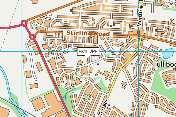 FK10 2PE map - OS VectorMap District (Ordnance Survey)
