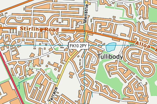 FK10 2PY map - OS VectorMap District (Ordnance Survey)