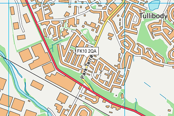 FK10 2QA map - OS VectorMap District (Ordnance Survey)