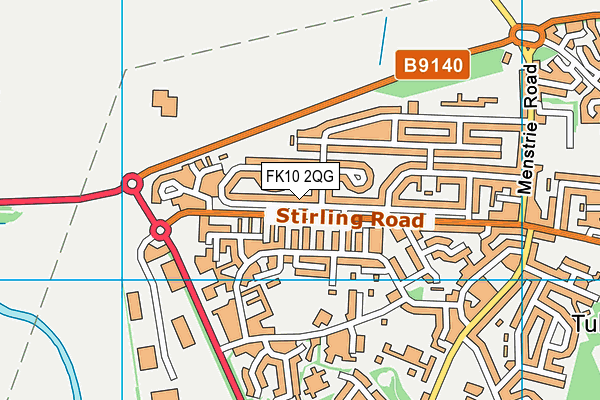 FK10 2QG map - OS VectorMap District (Ordnance Survey)