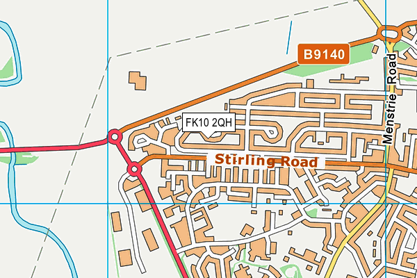 FK10 2QH map - OS VectorMap District (Ordnance Survey)